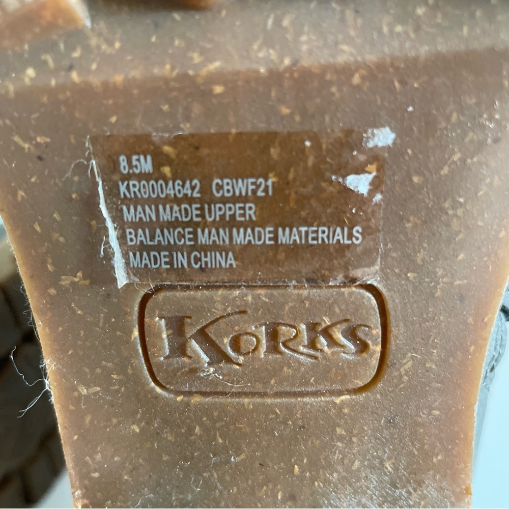 Korks Gray High Heel Boots Size 8.5 - Picture 10 of 12